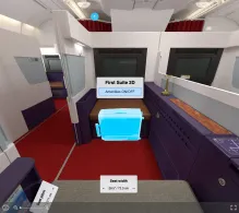 Global Airlines Airbus A380-800 seat maps 360 panorama view