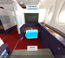Global Airlines Airbus A380-800 seat maps 360 panorama view