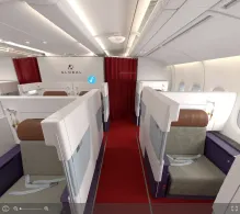 Global Airlines Airbus A380-800 seat maps 360 panorama view