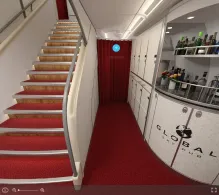 Global Airlines Airbus A380-800 seat maps 360 panorama view