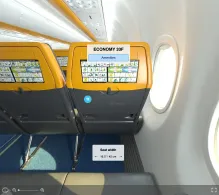 Buzz Boeing 737-800 seat maps 360 panorama view
