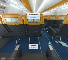 Buzz Boeing 737-800 seat maps 360 panorama view