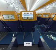 Ryanair UK Boeing 737 MAX 8-200 seat maps 360 panorama view