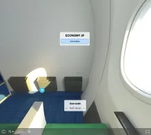 Transavia France Boeing 737-800 seat maps 360 panorama view