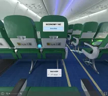 Transavia France Boeing 737-800 seat maps 360 panorama view