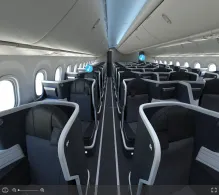 American Airlines Boeing 787-9 V.1 seat maps 360 panorama view