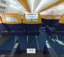 Ryanair Boeing 737-800 seat maps 360 panorama view