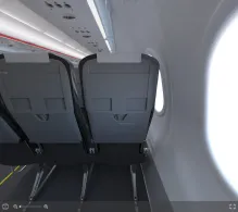 Pegasus Airlines Airbus A320-200neo seat maps 360 panorama view