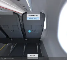 Pegasus Airlines Airbus A320neo seat maps 360 panorama view