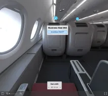 Qantas Airbus A380-800 seat maps 360 panorama view