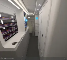 Qantas Airbus A380-800 seat maps 360 panorama view