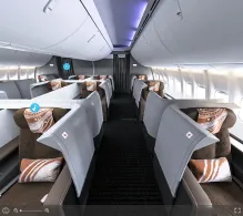Air China Boeing 747-8 seat maps 360 panorama view