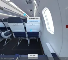 Endeavor Air Bombardier CRJ900 V.1 seat maps 360 panorama view