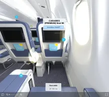 Air Caraibes Atlantique Airbus A330-300 seat maps 360 panorama view