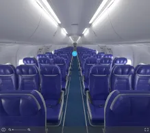 Southwest Airlines Boeing 737 MAX 8 V.2 seat maps 360 panorama view
