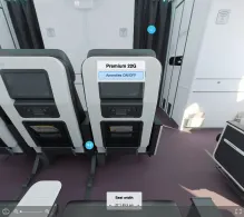 Virgin Atlantic Boeing 787-9 seat maps 360 panorama view