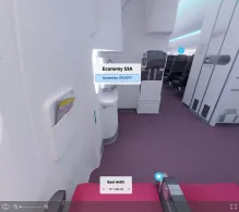 Virgin Atlantic Boeing 787-9 seat maps 360 panorama view