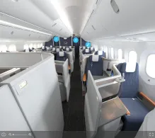 Lufthansa Boeing 787-9 Allegris seat maps 360 panorama view
