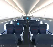 Delta Boeing 717-200 seat maps 360 panorama view