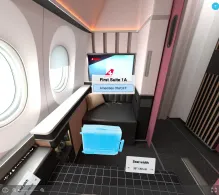 Swiss Airbus A350-900 Senses seat maps 360 panorama view