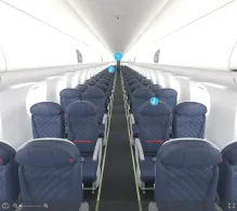 Delta Embraer E175 V.1 seat maps 360 panorama view