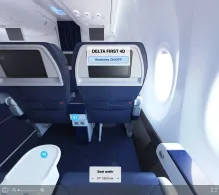 Delta Boeing 737-900 ER V.1 seat maps 360 panorama view
