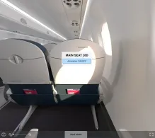 Delta Embraer E170 seat maps 360 panorama view