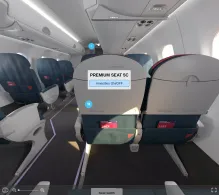 Delta Embraer E170 seat maps 360 panorama view
