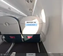 Delta Embraer E170 seat maps 360 panorama view
