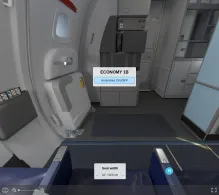Buzz Boeing 737-700 seat maps 360 panorama view