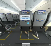 Pegasus Airlines Airbus A320-200 V.2 seat maps 360 panorama view