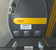 Pegasus Airlines Airbus A320-200 V.2 seat maps 360 panorama view