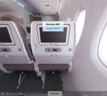 Emirates Airbus A380-800 V.4 seat maps 360 panorama view