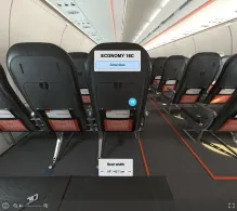 easyJet UK Airbus A321neo seat maps 360 panorama view