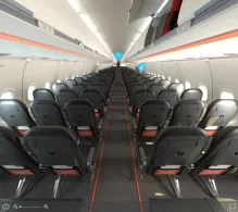 easyJet UK Airbus A321neo seat maps 360 panorama view