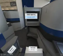 United Boeing 777-200ER V.1 seat maps 360 panorama view