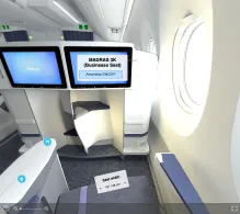Air Caraibes Airbus A350-900 seat maps 360 panorama view