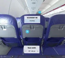 Wizz Air Airbus A321-200 seat maps 360 panorama view