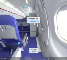 Wizz Air Airbus A321-200 seat maps 360 panorama view