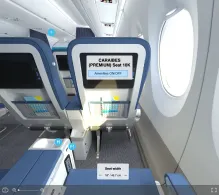 Air Caraibes Airbus A350-1000 seat maps 360 panorama view