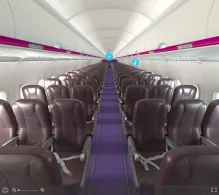 Wizz Air Airbus A320-200 V.1 seat maps 360 panorama view