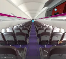 Wizz Air Airbus A320-200 V.1 seat maps 360 panorama view