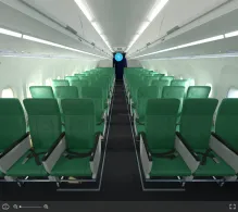 Transavia Airbus A321neo seat maps 360 panorama view