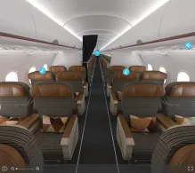 Etihad Airways Airbus A320-200 V.2 seat maps 360 panorama view