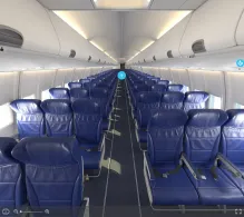 Southwest Airlines Boeing 737-700 seat maps 360 panorama view