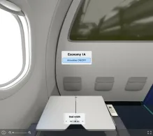 Iberojet Airbus A320-200 seat maps 360 panorama view