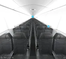 American Airlines Bombardier CRJ900 V.2 seat maps 360 panorama view
