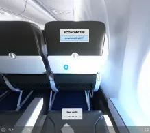 Pegasus Airlines Boeing 737-800 seat maps 360 panorama view
