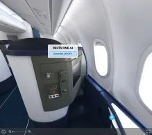 Delta Airbus A330-300 seat maps 360 panorama view