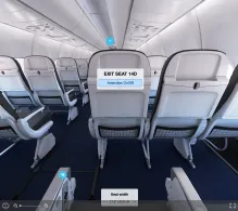 Norwegian Air Shuttle Boeing 737-800 V.1 seat maps 360 panorama view